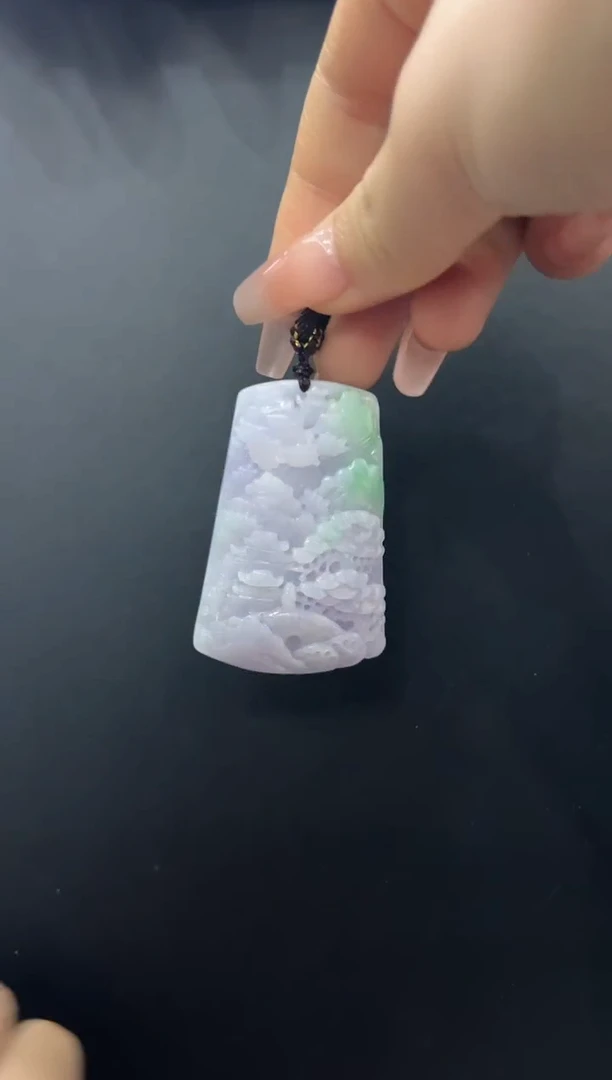 【闪购商品】翡翠颈饰未镶嵌山水吊坠-511786