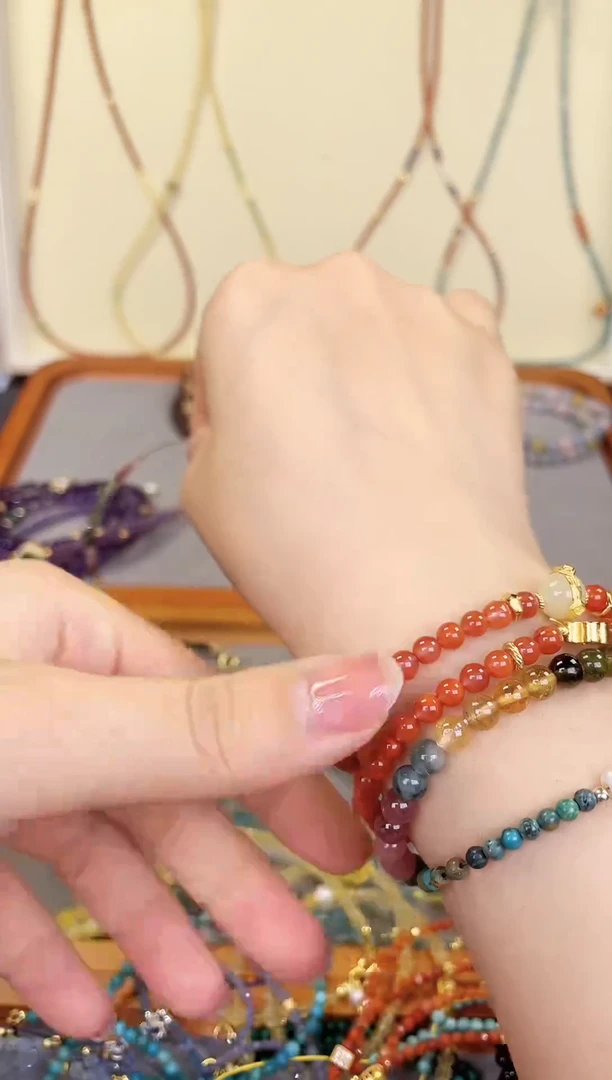 【闪购商品】手链银S925镶嵌橄榄石橄榄石切角手串