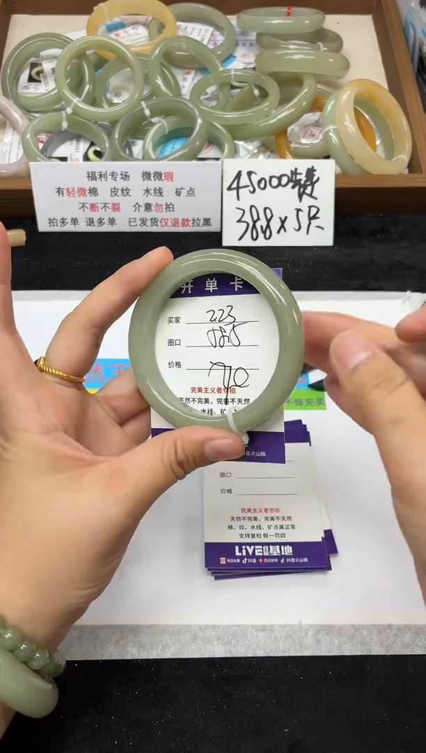 未镶嵌手镯石英质玉223