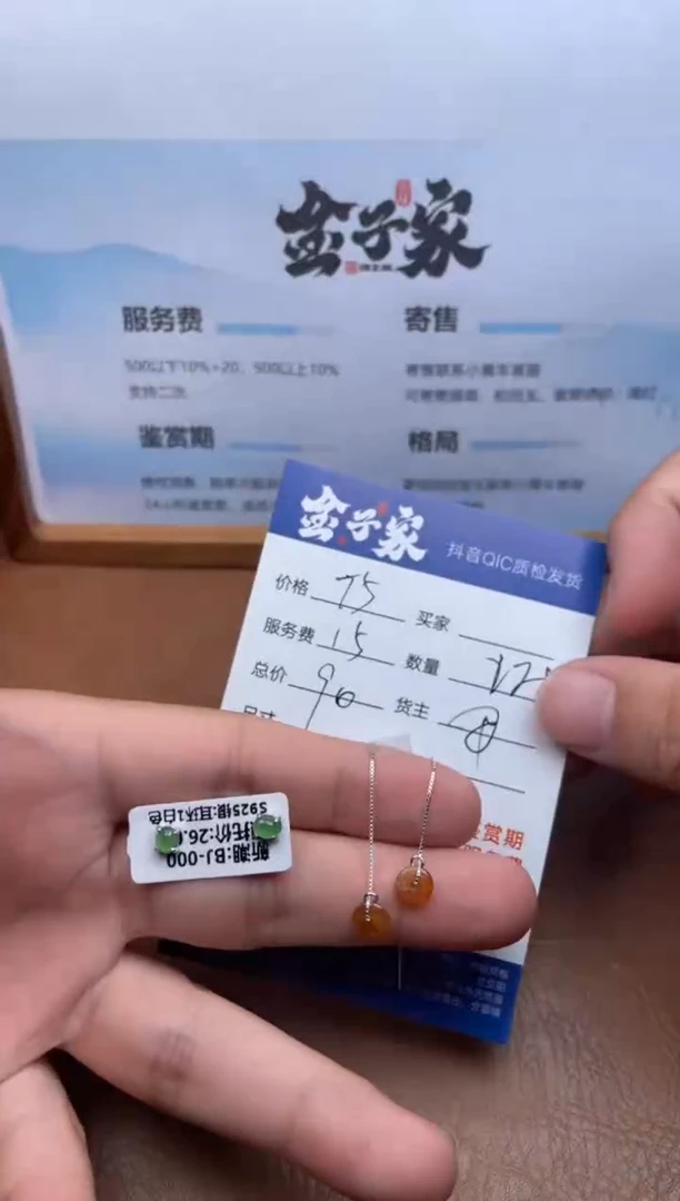 未镶嵌翡翠耳饰53031017146