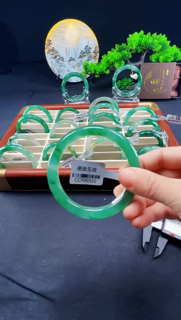 未镶嵌手镯石英质玉（非洲翠）真品上等纯天然非洲翠玉手镯石英质玉