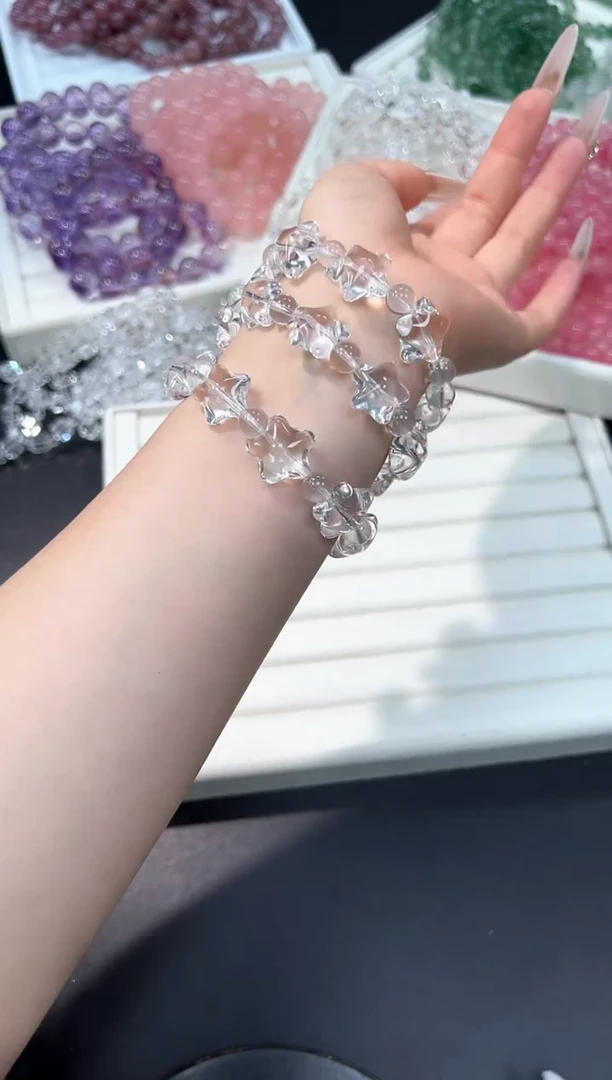 水晶手串未镶嵌8e多样性发其一【1条】默认微瑕