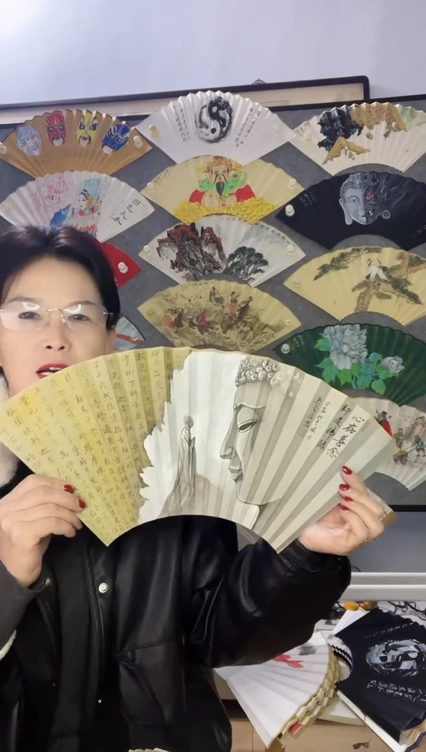 扇子九五寸十六方玉竹折扇