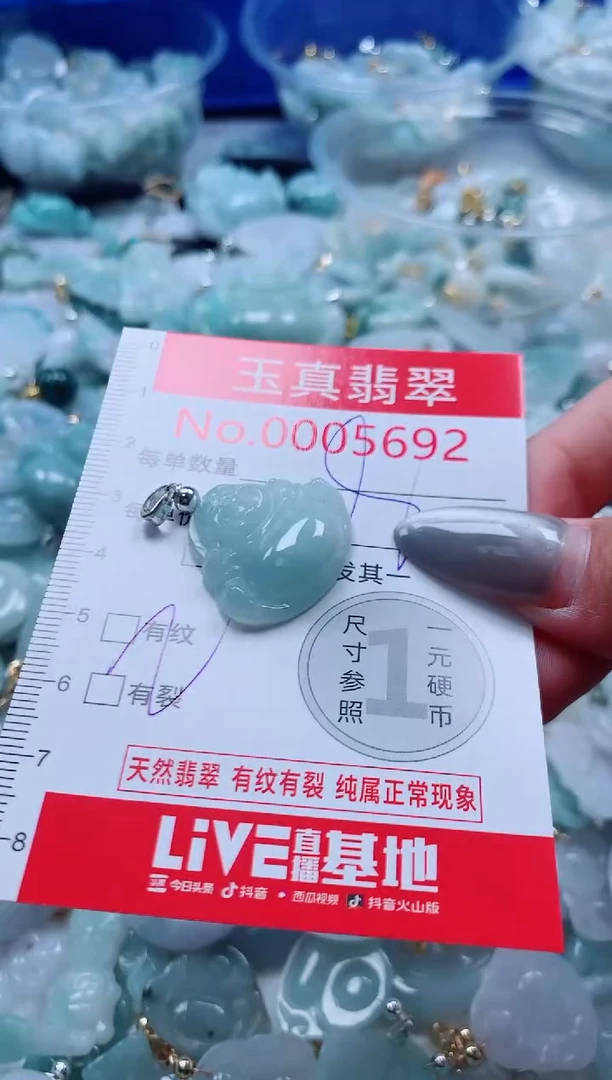 吊坠(不含链)未镶嵌翡翠5692