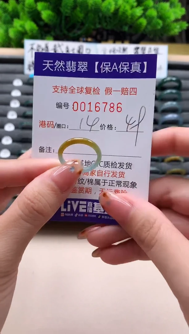 未镶嵌戒指翡翠天然  16786