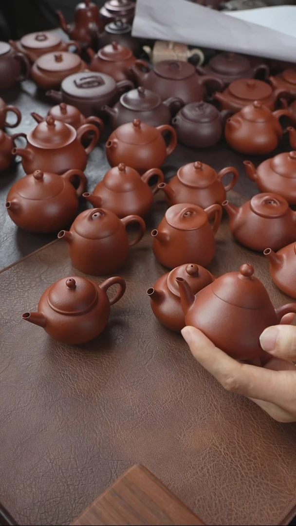 茶壶紫砂龍*石瓢半手工紫砂壶90CC