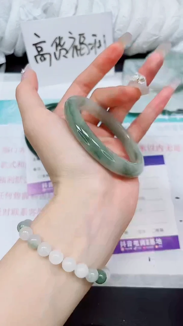 【闪购商品】石英质玉手镯未镶嵌A207-56`57`58`