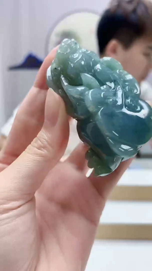 未镶嵌定制翡翠4868zm-毛货挂件貔貅75