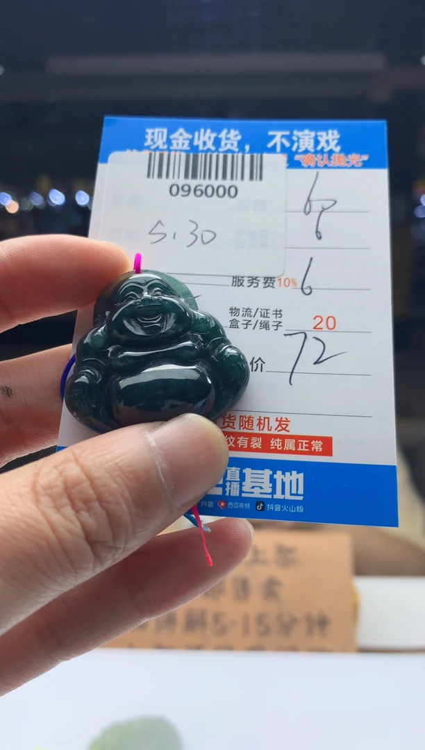 翡翠未镶嵌颈饰天然翡翠A货拍一发一
