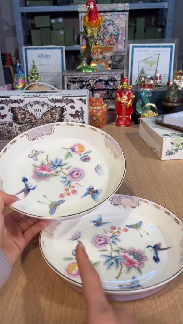 【闪购商品】杯57舒曼蝴蝶曲20.5反口盘（紫）