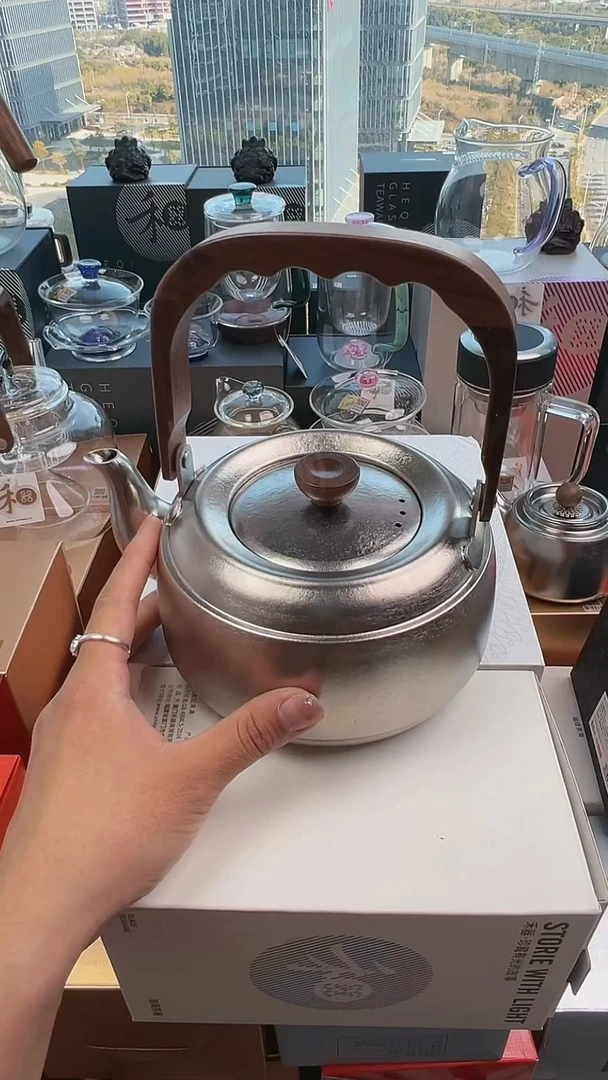 @@器钛纯钛提梁壶