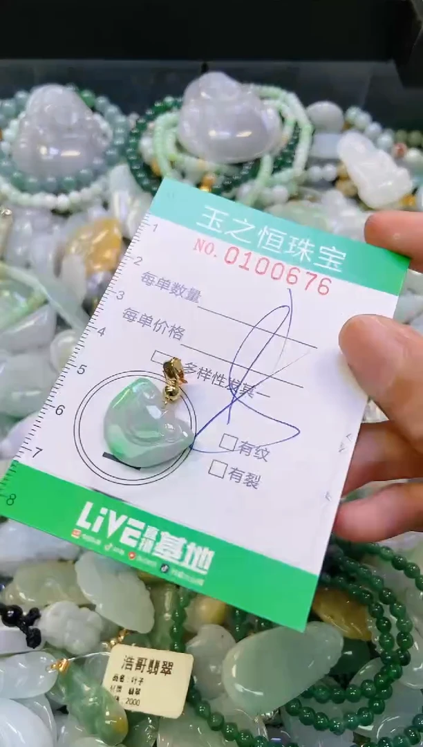 翡翠未镶嵌颈饰闪购0100676