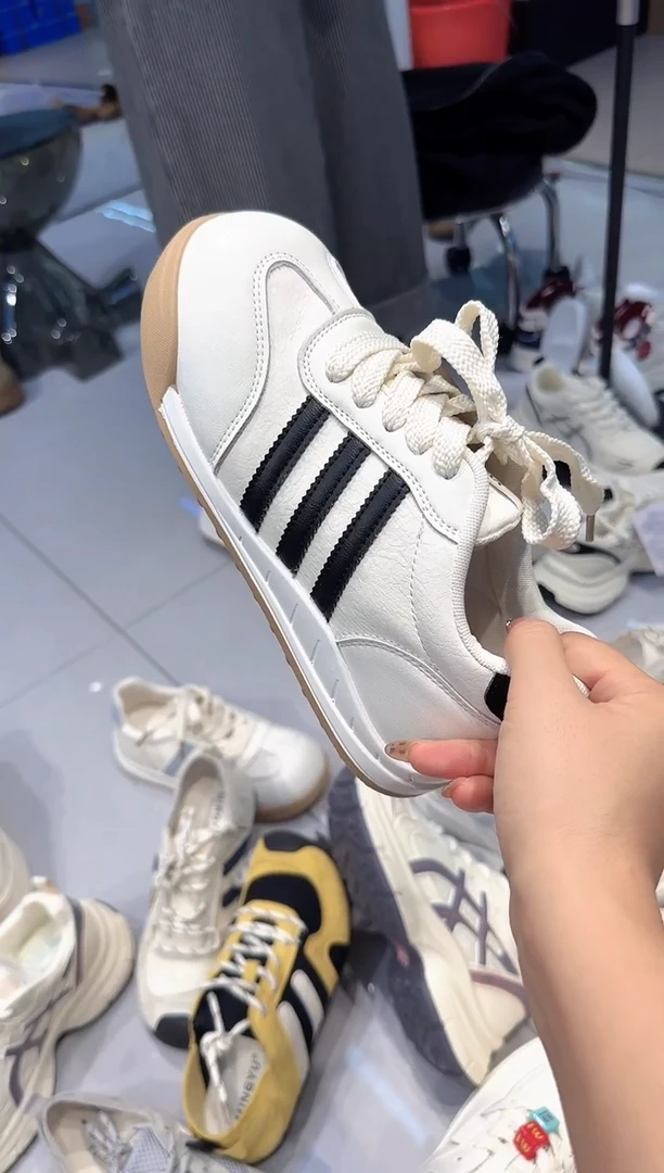 单鞋小白鞋 H016 黑白36