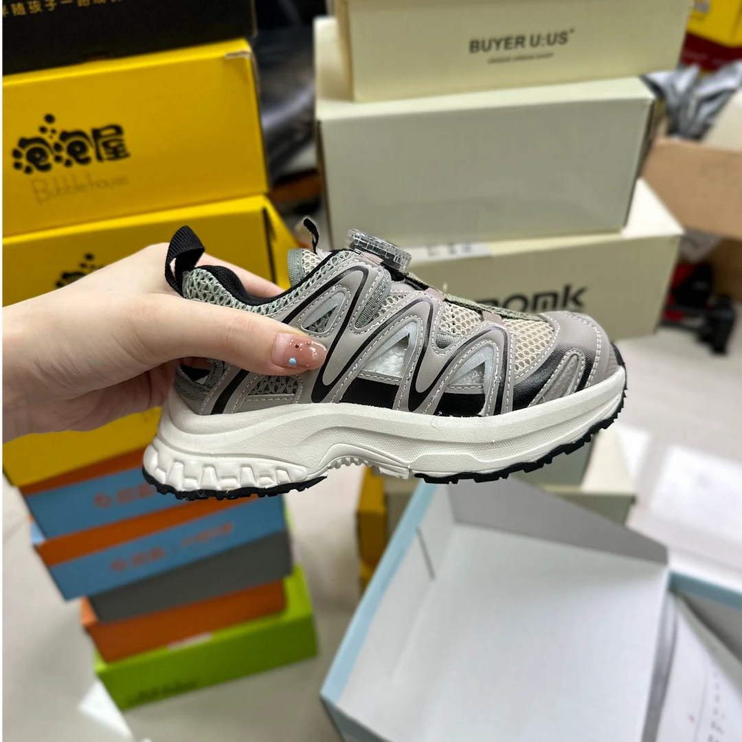 25512高端四季款舒适运动鞋卡其（温州童鞋）