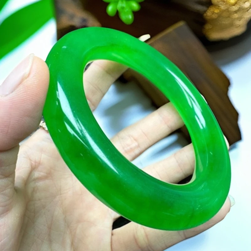 绿胖圆条手镯百搭17