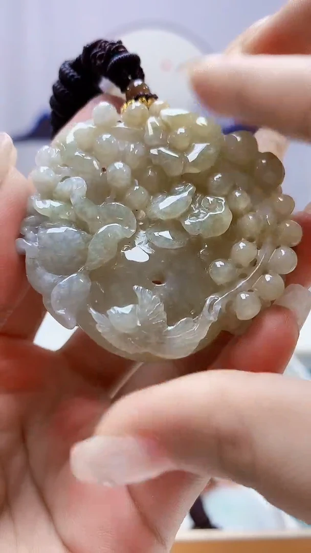 定制翡翠未镶嵌4902ms-毛货161扣子