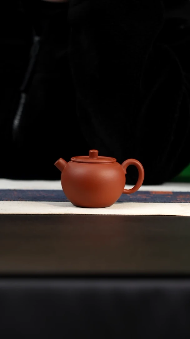 茶壶紫砂朱砂红泥，150cc