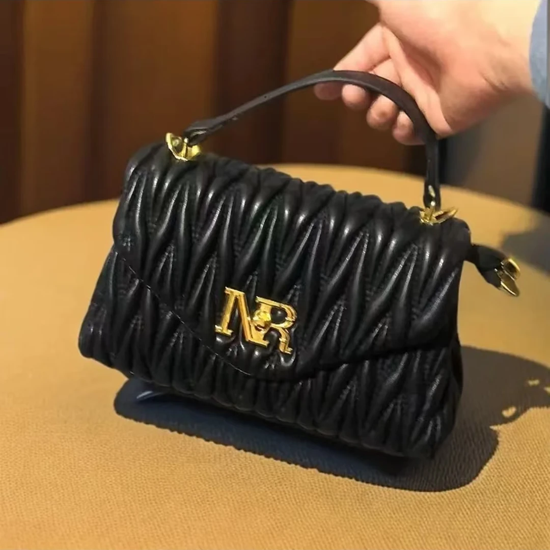 菱格绣线小包包女士2025新款时尚手提包百搭斜挎包小方包