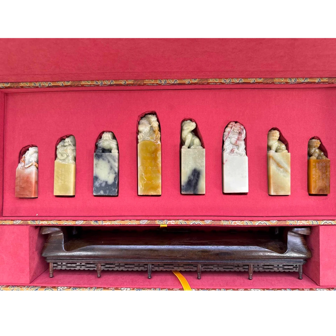 篆刻宋聪SX48246八方一套《望江南·超然台作》