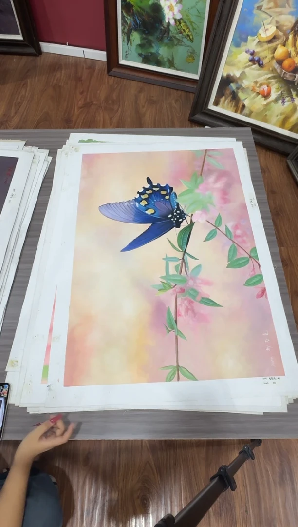 油画【59号】约90*60丨朝鲜原创纯手绘孤品油画丨顺丰包邮