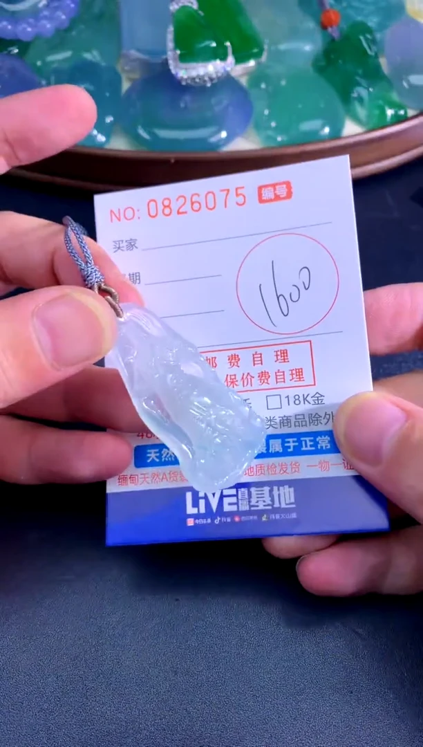 颈饰未镶嵌翡翠天然A货翡翠