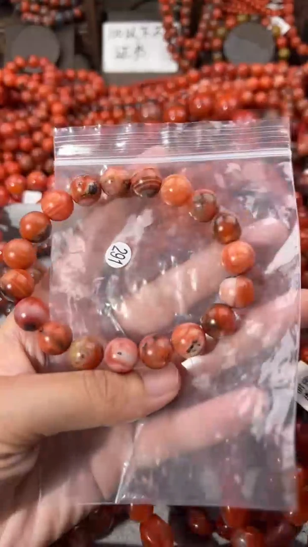 南红玛瑙手串未镶嵌11+