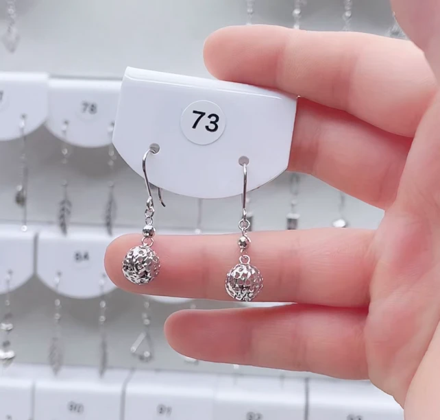 PT950铂金耳饰   直播间展示发一对 2.31g