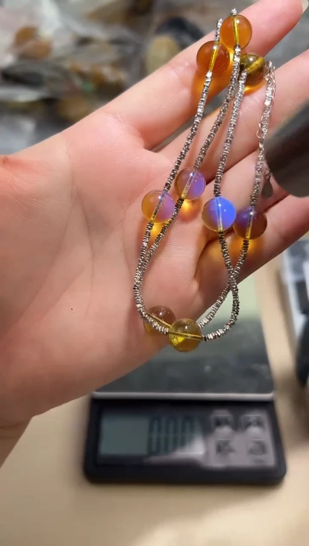 裸石琥珀未镶嵌琥珀蜜蜡吊坠多样性发一条