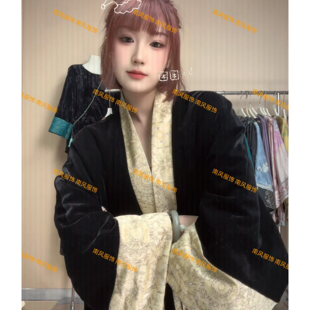 【月坠花折】新中式新款宽松禅意上衣复古提花新中式圆领外套