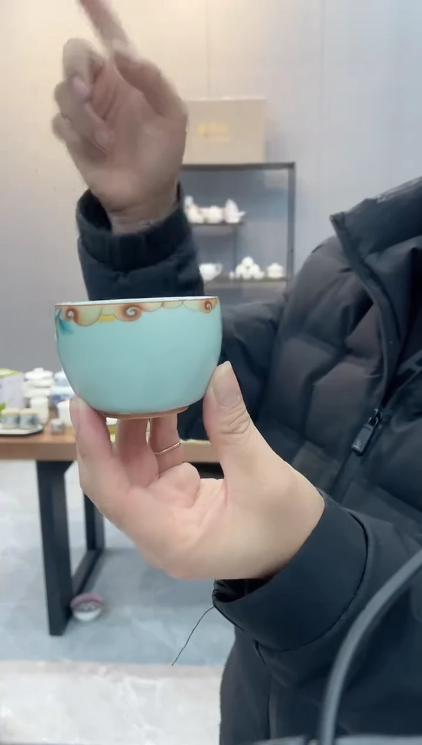 【闪购商品】【瓷心匠物】直播间福利专款青汝马蹄桂枝杯