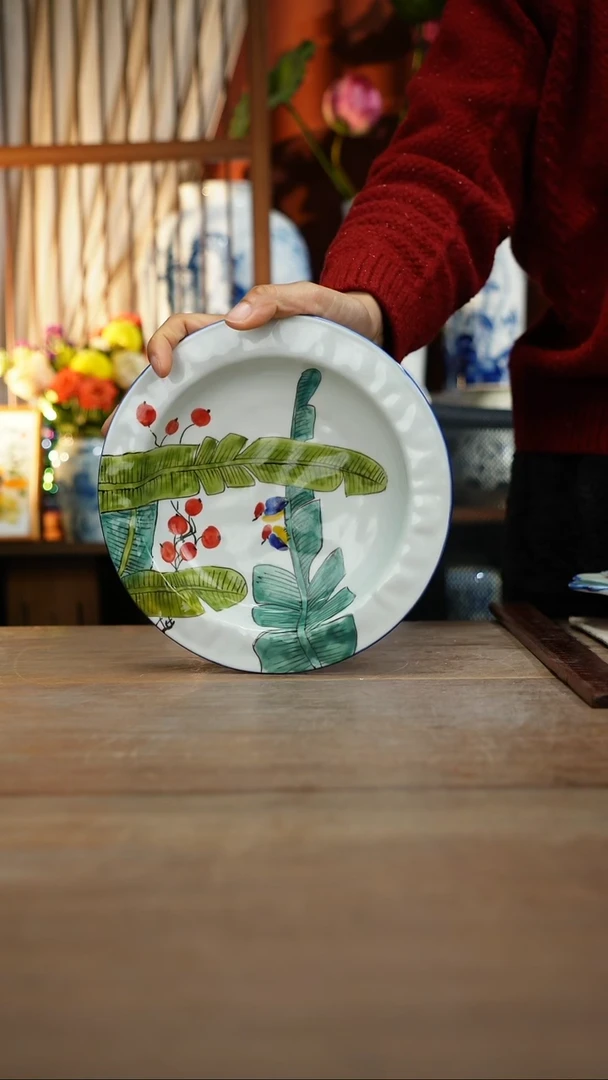 【简家甄选】景德镇设计师釉下手绘陶瓷