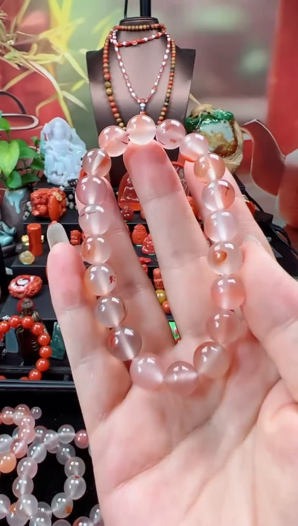 未镶嵌手链南红玛瑙大**?手串