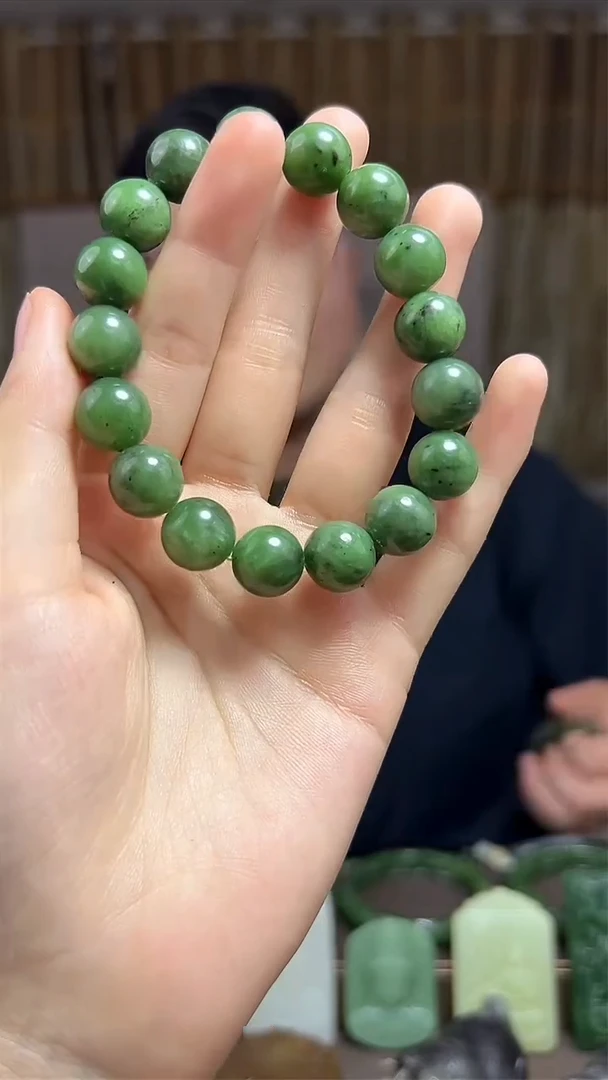 和田玉未镶嵌颈饰挂件12MM