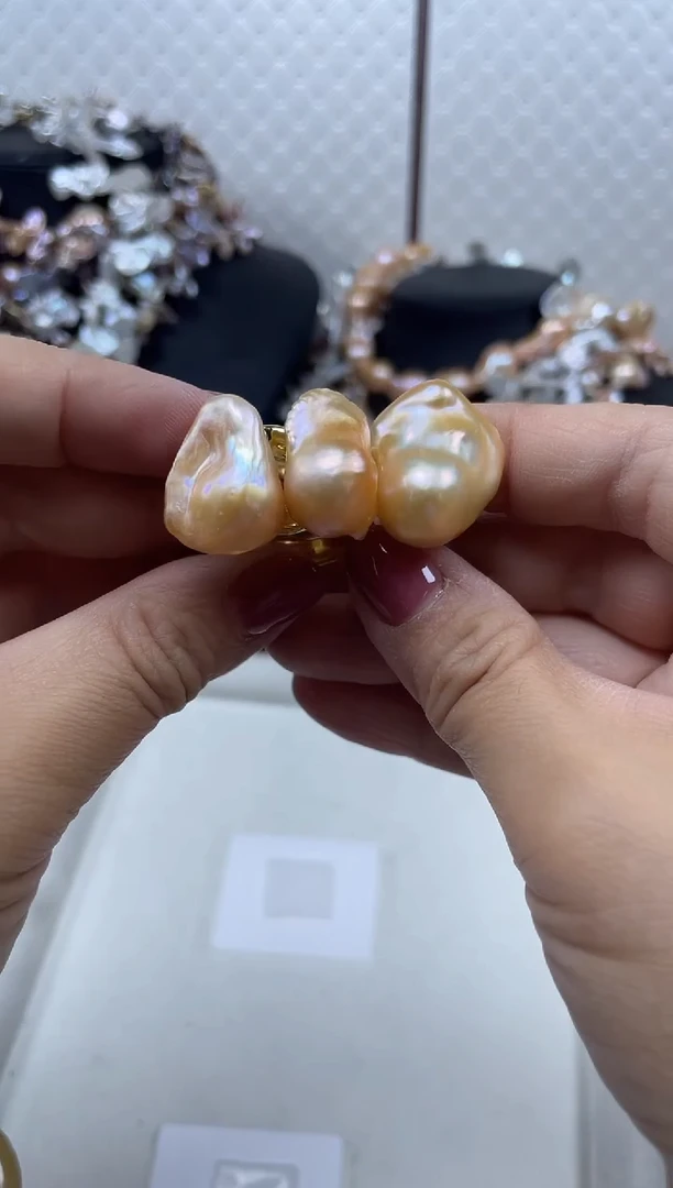 戒指未镶嵌淡水珍珠【纯恬珍珠】（多样性发货发一）