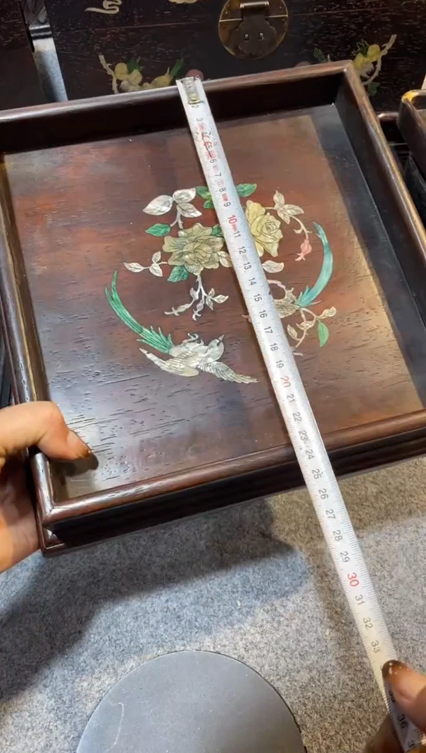 木紫檀拆件雕刻板以直播间实物为准微瑕老物件