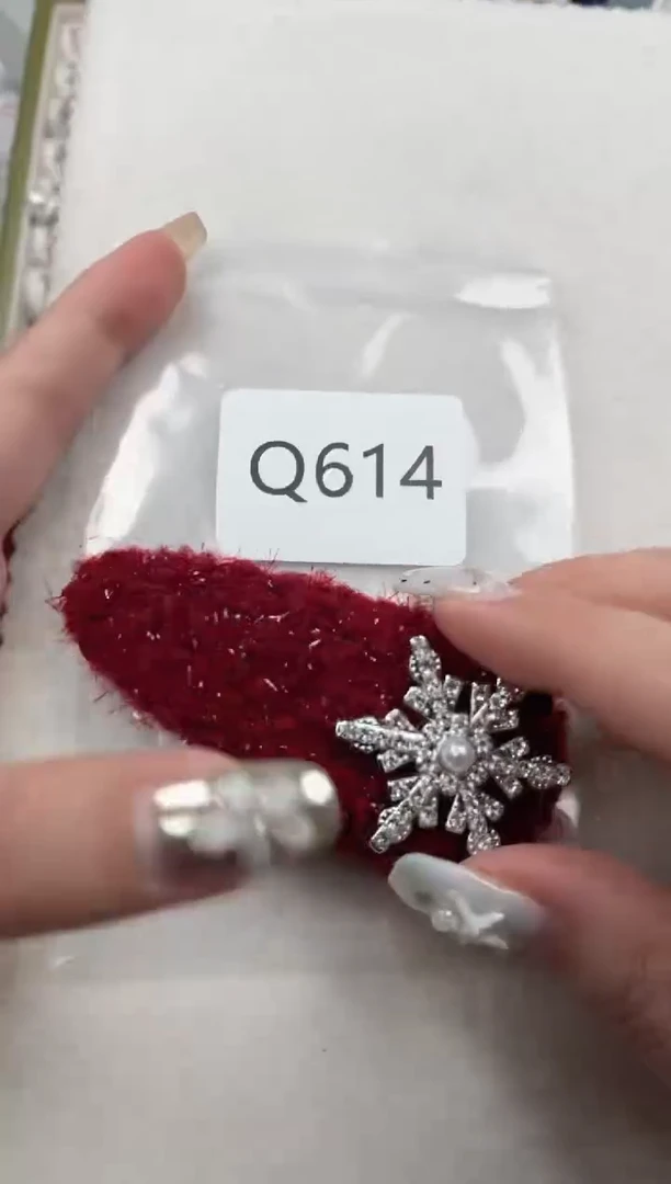 未镶嵌发夹淡水珍珠q614