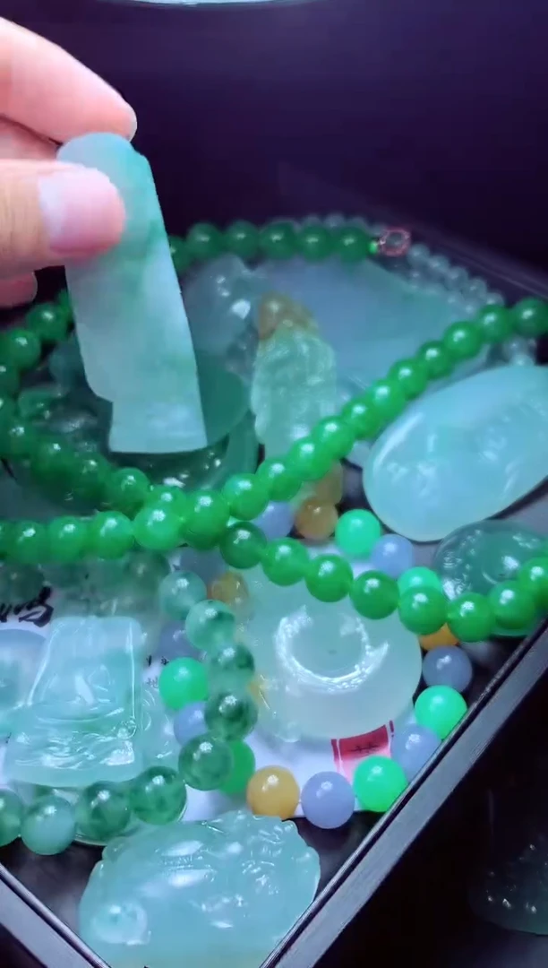 未镶嵌定制翡翠泓*#翠毛货定制