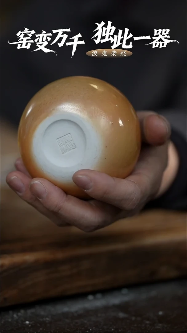 浪鬼柴烧禅寂系列?杯 朱