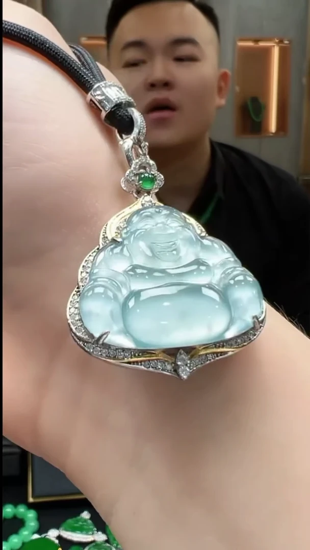吊坠(不含链)银S925镶嵌翡翠多样性发货