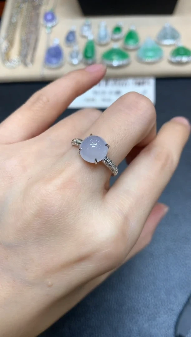 翡翠戒指18K金镶嵌【24小时鉴赏期