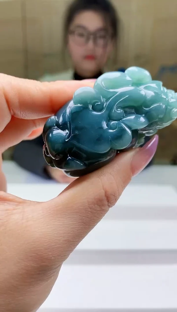 【闪购商品】定制翡翠未镶嵌5156ty-毛货挂件65