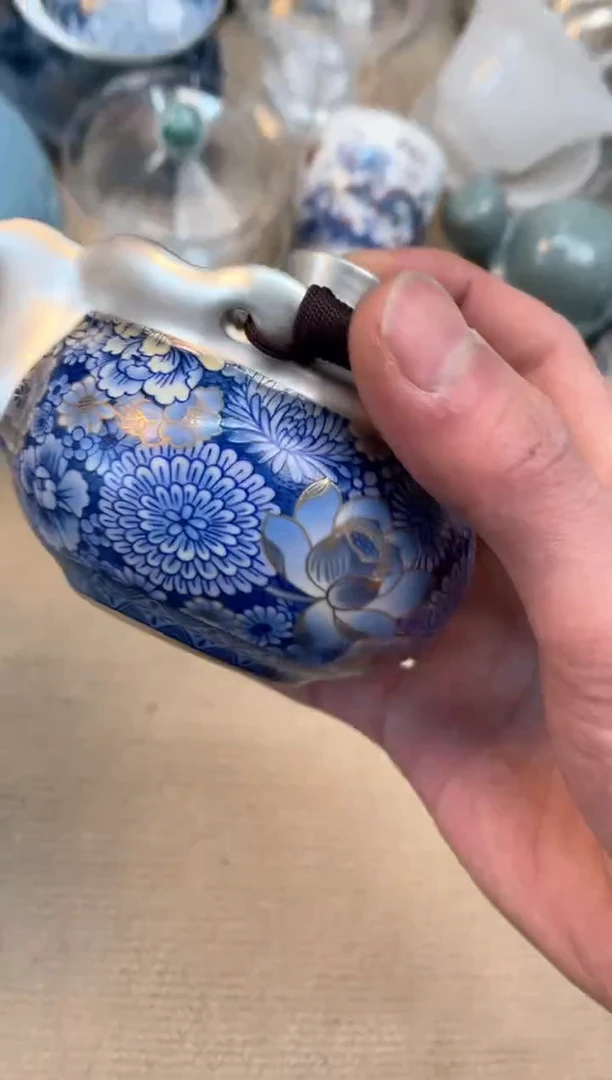 【闪购商品】瓷片@@@@@@@@@@@@@@万花手抓壶