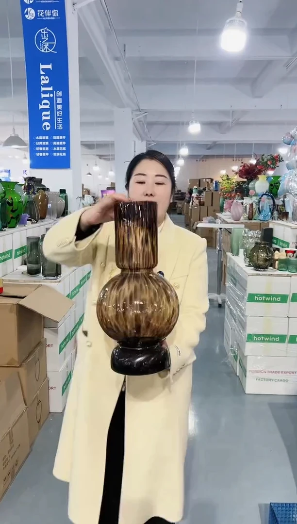 【闪购商品】玻璃花伴你花瓶-微瑕-0KMV