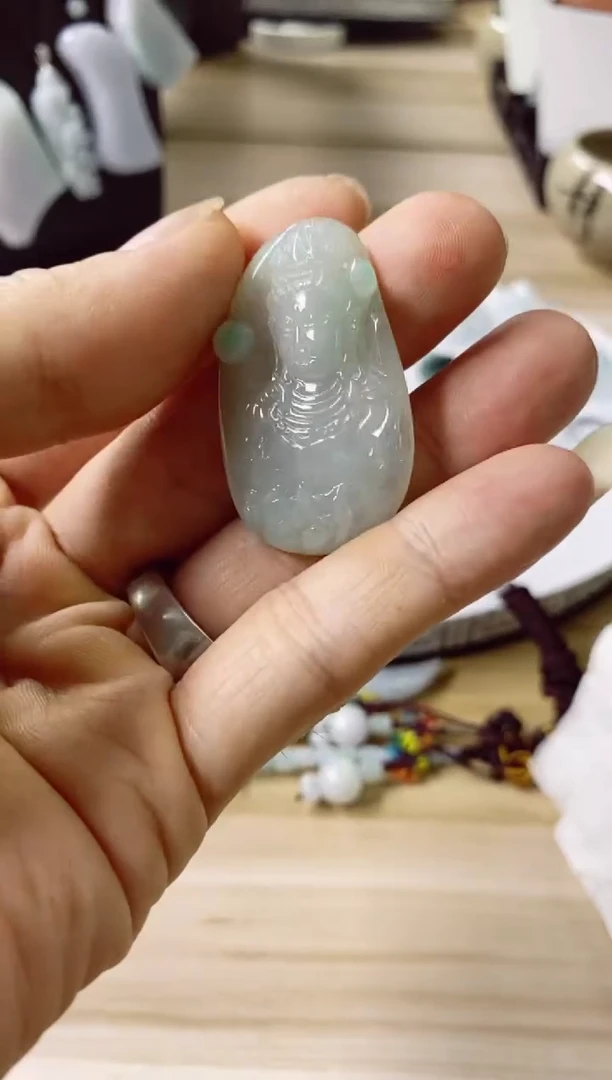 翡翠未镶嵌颈饰26天然缅甸翡翠A货