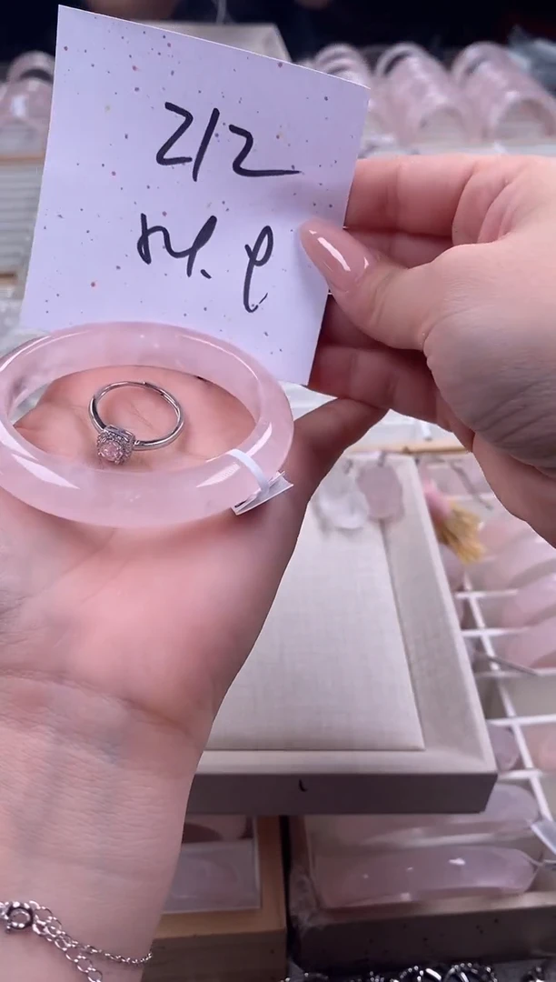 水晶手镯未镶嵌212粉(清仓福利 默认有瑕) 54.4