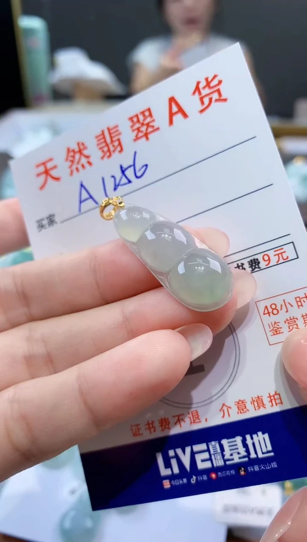 颈饰未镶嵌翡翠天然翡翠A货挂件