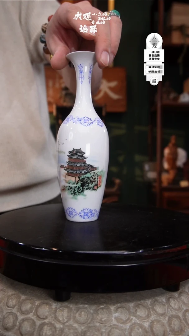 瓷片浩*大观论器花瓶