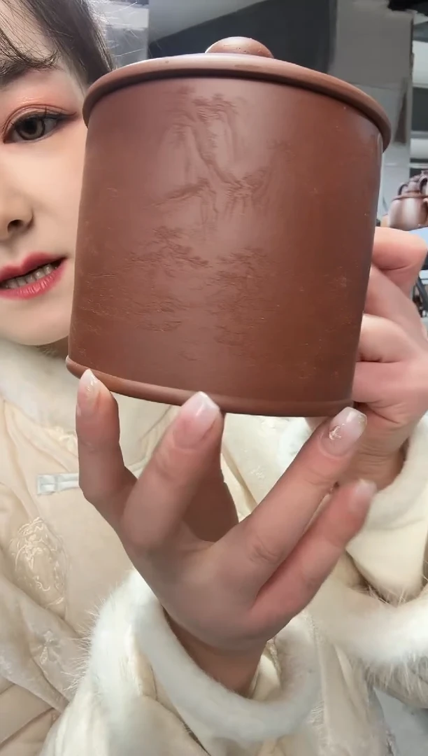 【闪购商品】紫砂盖杯紫砂盖杯顺风顺水