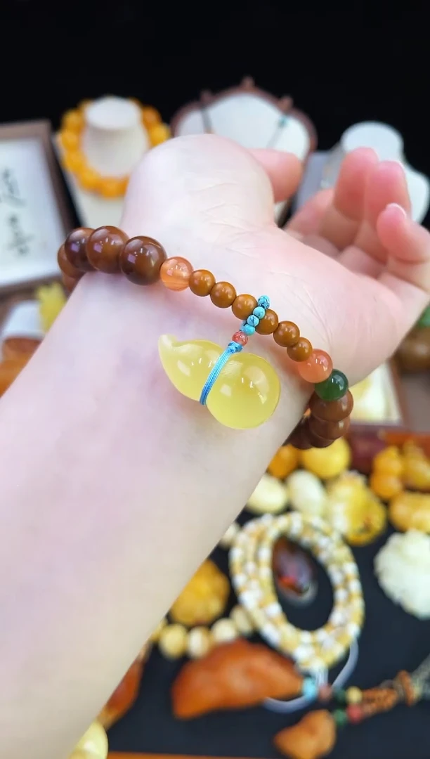 琥珀未镶嵌珠宝奇石柒月