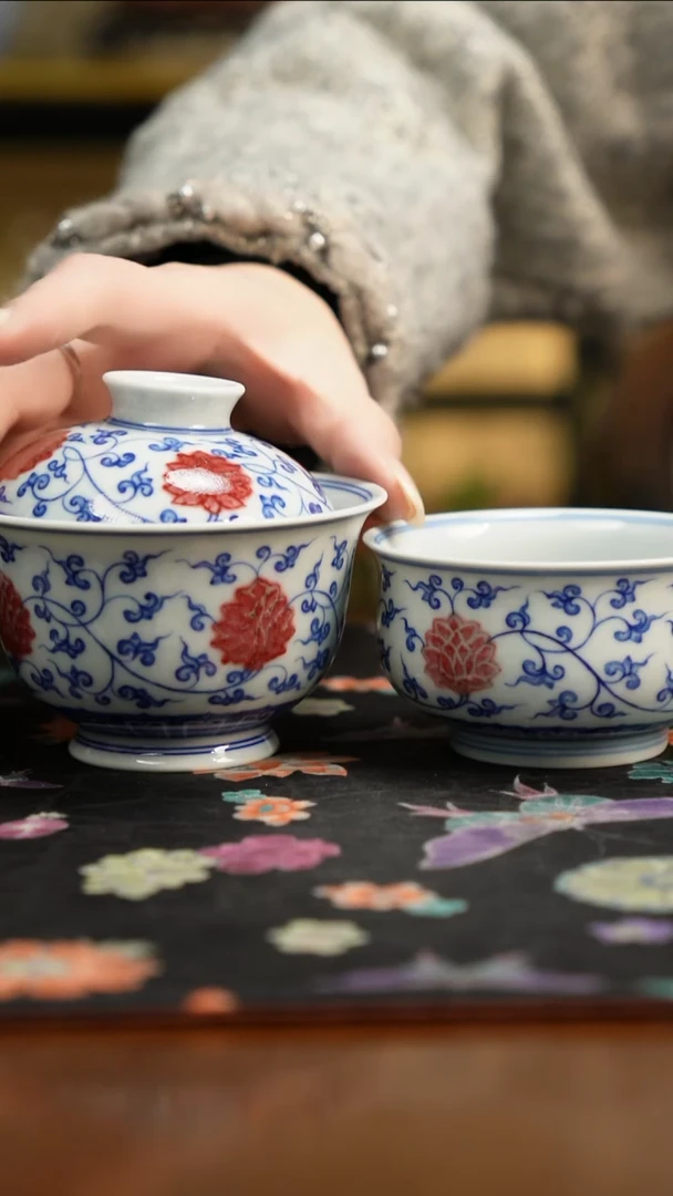 杯景德镇陶瓷杯碗柴烧多人